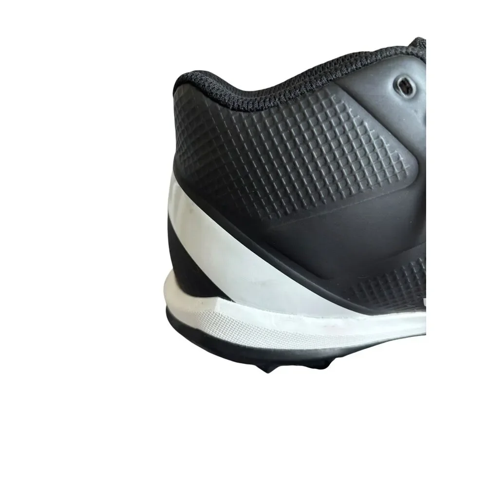 Adidas Adizero Impact.2 Molded Rubber Football Cleats Men's Black White Size 8